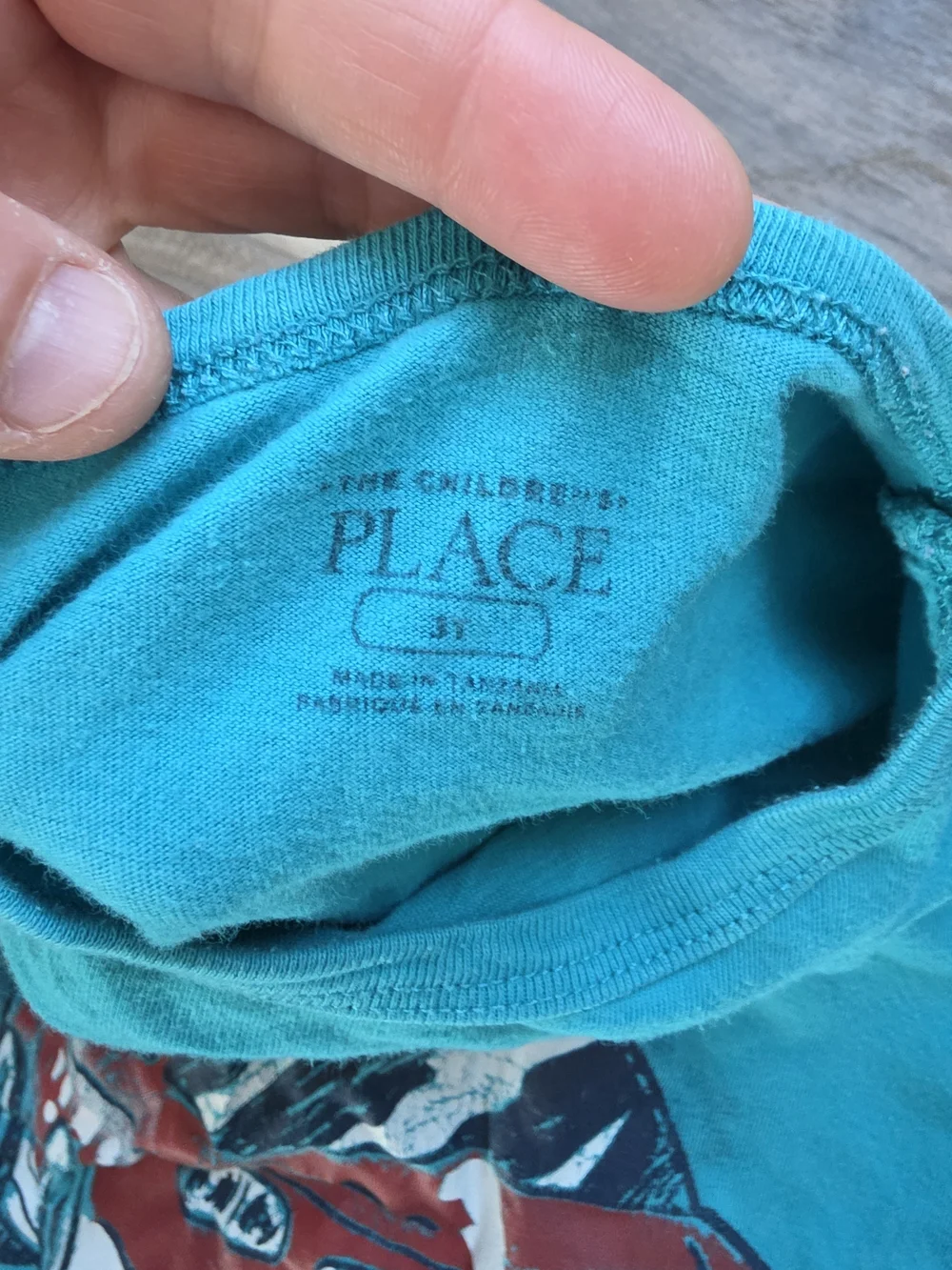 The Children's Place Navy & Teal Short Sleeve Tees with Vehicle Graphics